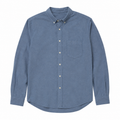 Harborline Brushed Oxford Shirt — Slate Blue