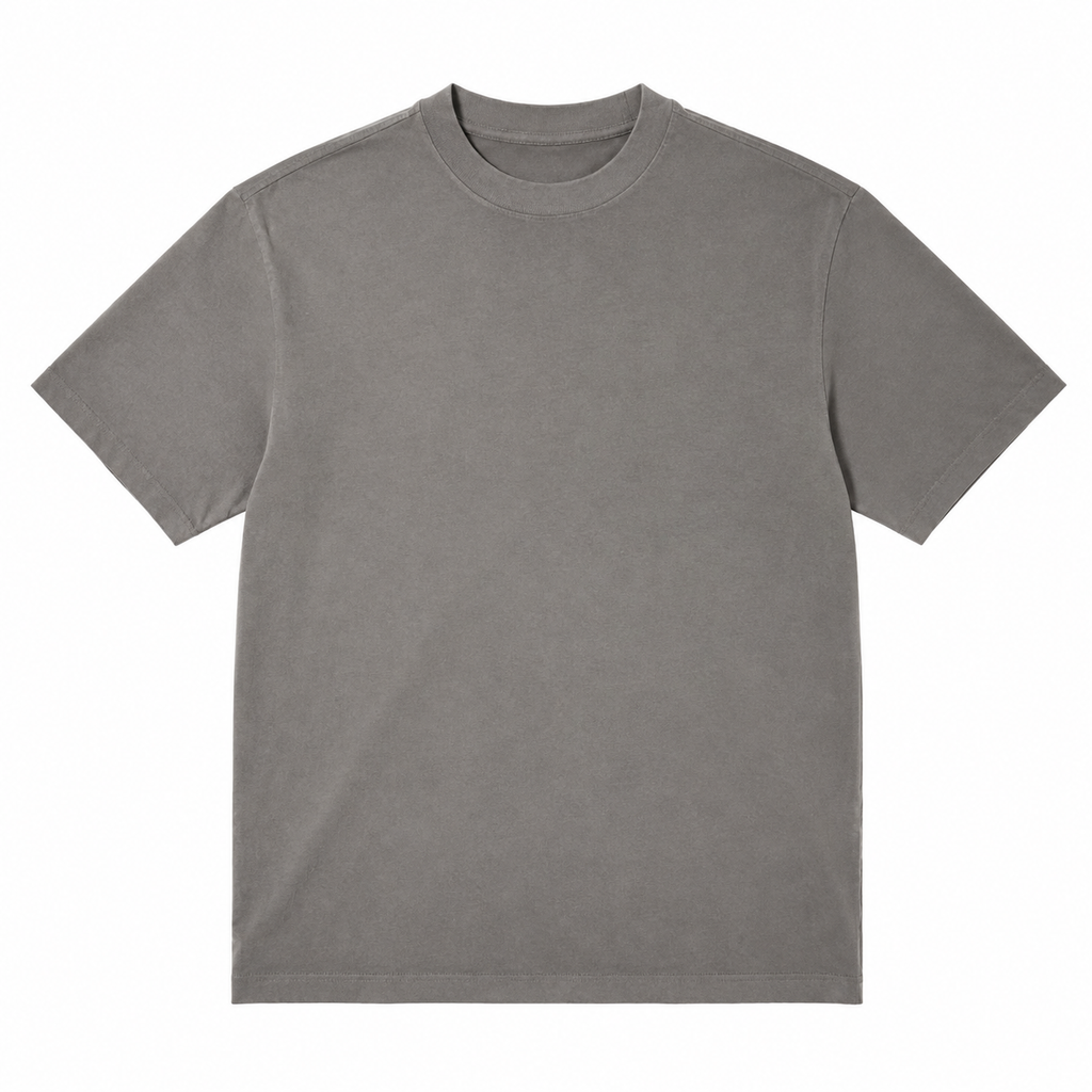 Driftmark Garment-Dyed Tee — Mineral Gray
