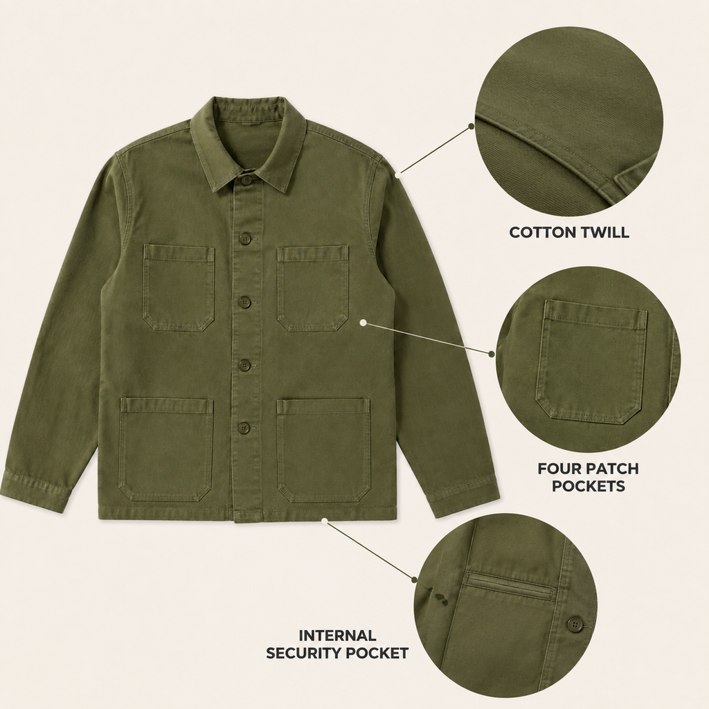 Northbank Chore Jacket — Olive Green