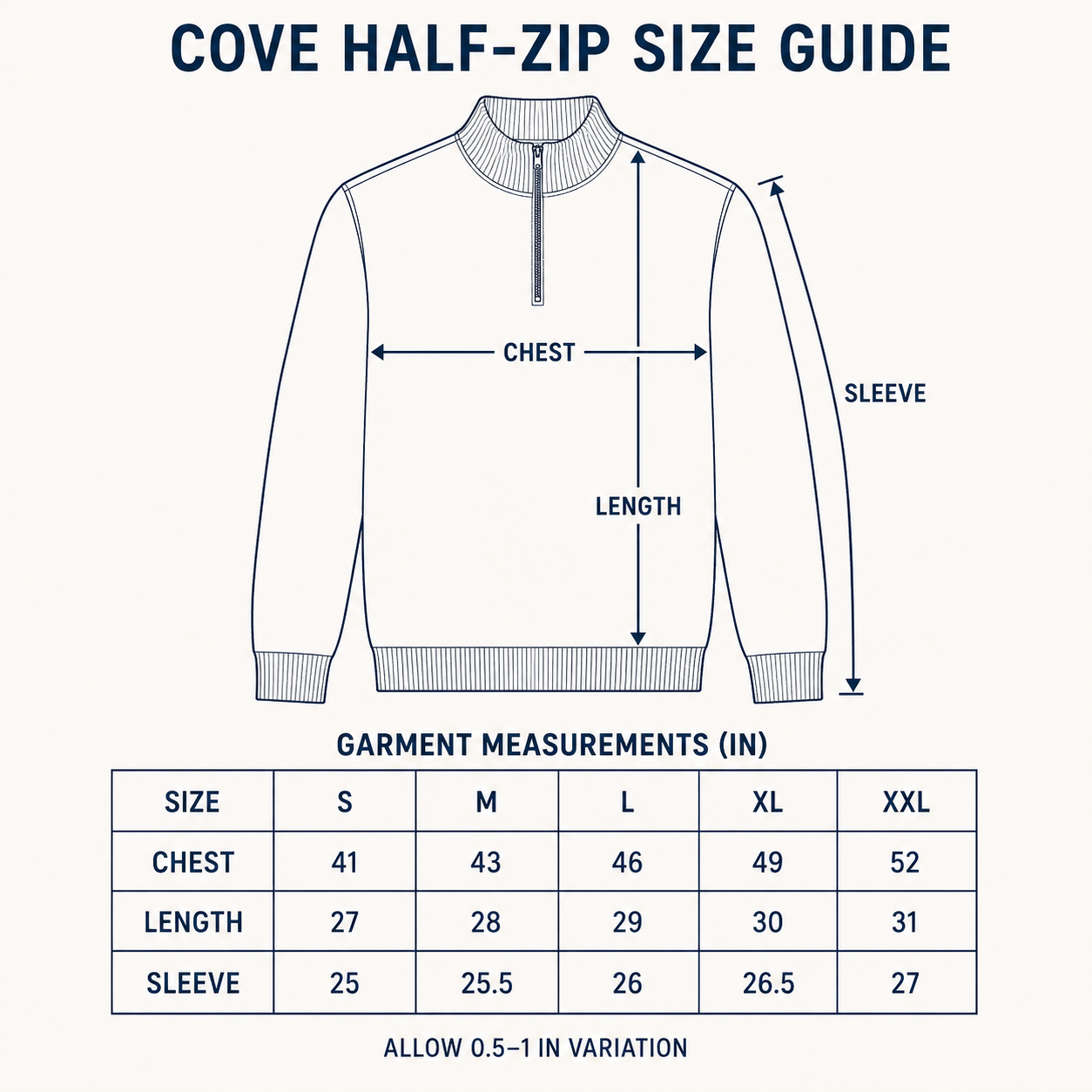 Cove Ribbed Half-Zip Pullover — Moss Green