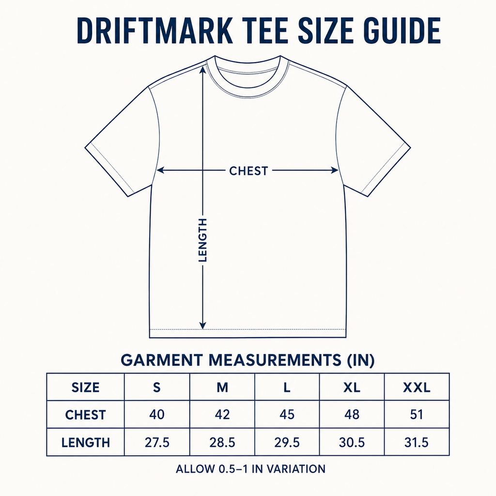 Driftmark Garment-Dyed Tee — Mineral Gray