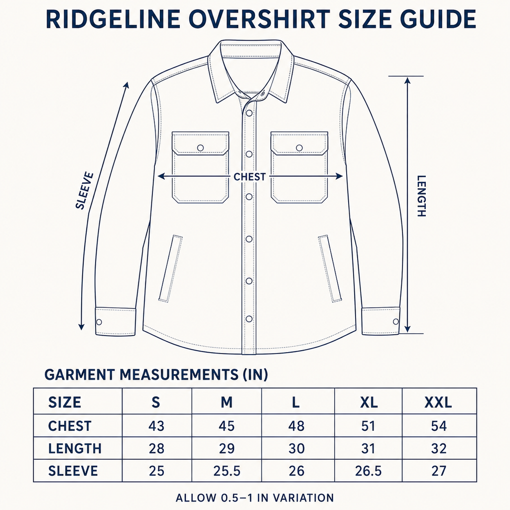 Ridgeline Canvas Overshirt — Tobacco Brown