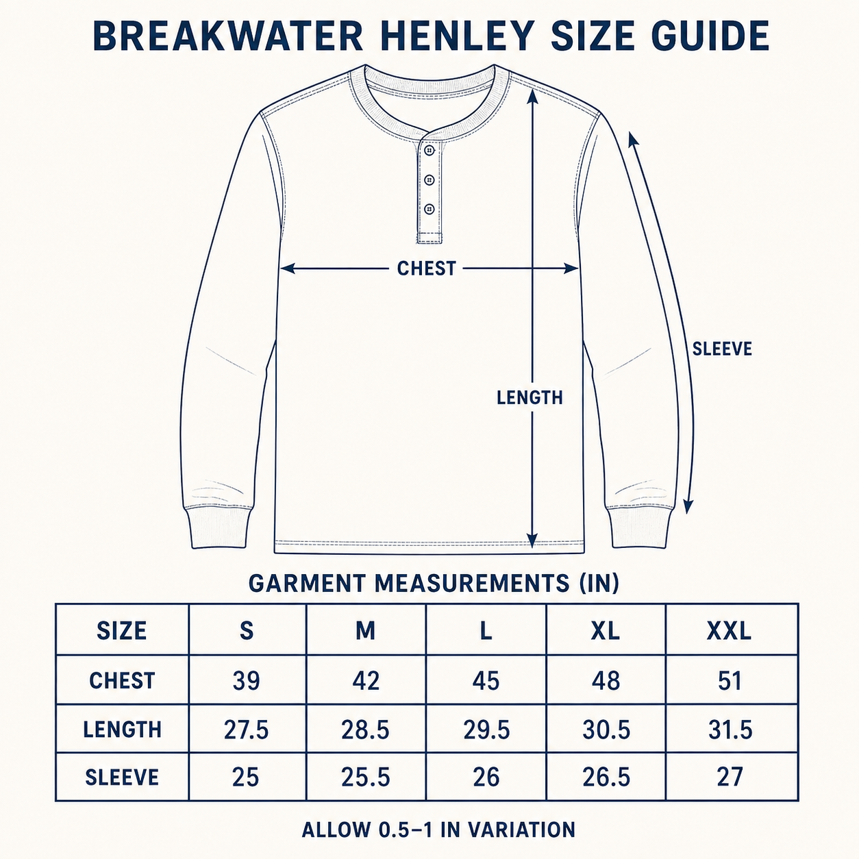 Breakwater Waffle Henley — Heather Oat