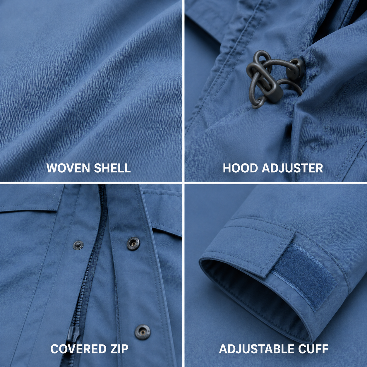 Stormpath Hooded Field Jacket — Dusty Blue